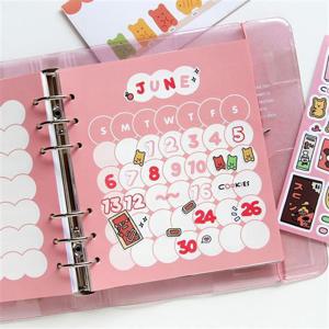 A6 WIDE 6공 - 버블버블 2개월 리필 속지 문구 학용품