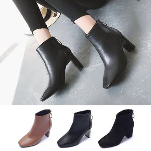 가을구두 여성 앵글부츠 숏부츠 미들힐