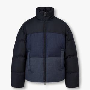 [엠포리오 아르마니][공식40프로할인]남성 하이넥 컬러 블록 다운 패딩 자켓 A514310022-I