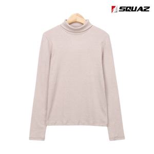 [스콰즈]스콰즈 여성 목폴라 겨울 데일리 골지 목폴라티 SCHT026