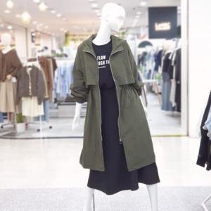 abfz sh06 후드 가을 야상 롱 점퍼 SLBNZ4U31J