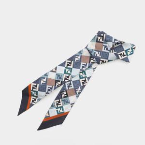 펜디 FF로고 올오버 스키니 실크 여성 스카프 FXT011 AUMD F1QVP