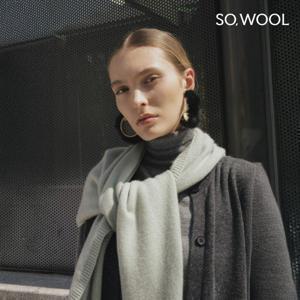 쏘울 25FW 캐시100 니트 숄 머플러