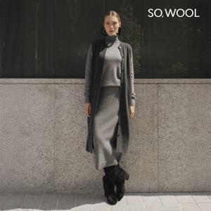 쏘울 25FW 캐시 니트 롱 베스트