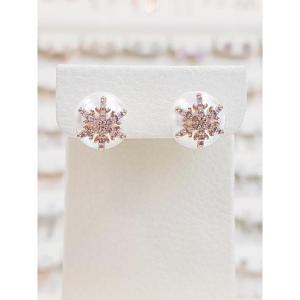 볼라레 세이브존03 볼라레 불가사리 다이아 루비 진주 귀걸이 SAV(spe1157)