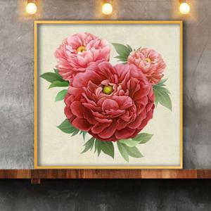 목단그림액자 풍수그림 돈들어오는 꽃그림 50goldAL11