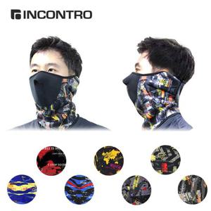 인콘트로 레져 바이크용 방한마스크 / 오토바이넥워머