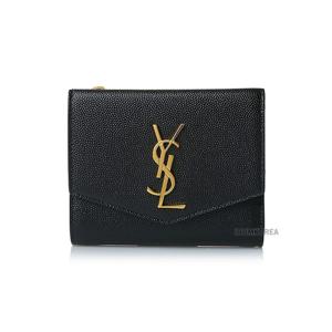 [생로랑] SS25 모노그램 업타운 반지갑 582296 1GF0J 1000