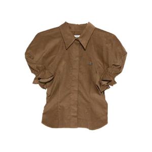 25 FW 비비안웨스트우드 러플 소매 코튼 탑 15050015W0186 TP440996768