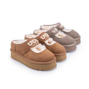 드림메리노 어그슬리퍼 메리제인 시어링 호주 겨울 여성 플랫폼 슬리퍼