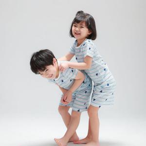 [알록달록]5부쟈가드반팔실내복(하프시크릿)유아아동 내복잠옷