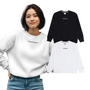 타미진스 남녀공용 봄가을 자수로고 맨투맨