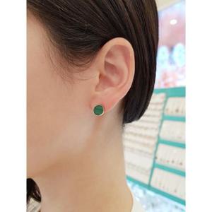 볼라레 세이브존01 20대생일선물 말라카이트 14k 귀걸이 GE519