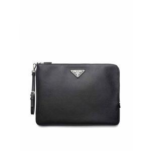 [PRADA] 라프리마 남성 클러치 Trianglelogo 레더 백 2NH0232FADF0002 블랙 /8