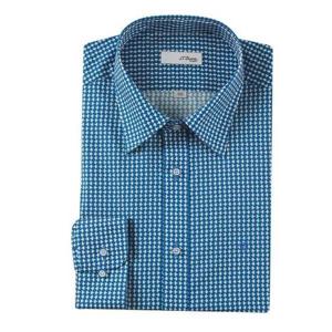 [듀퐁셔츠]SE4SM21LS329SBU_캐주얼 한 블루 슬림핏 남방셔츠