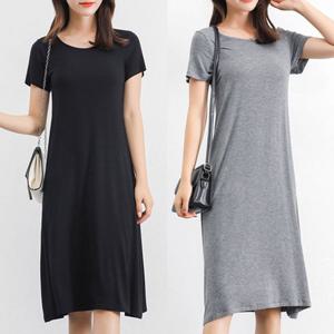 라운드넥 반팔원피스 데일리 바캉스원피스 휴양지룩