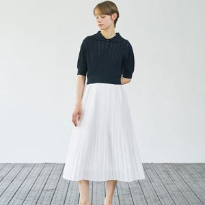 [올리브데올리브]크로셰 니트 원피스 OK4MO490