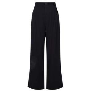 샵앤) 여성 정장 뒷밴딩 앞핀턱 와이드핏 팬츠 PIC-WPT-20566-블랙