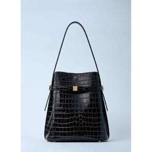 25 FW 토템 여성 악어 무늬 가죽 버킷 백  tot0261027brn