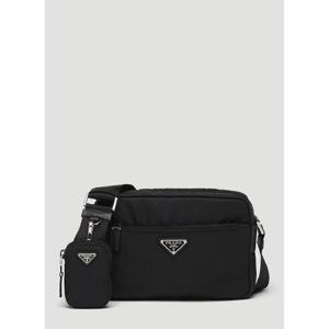 25 FW 프라다 여성 Re Nylon and 사피아노 Leather Shoulder Bag pra0248030blk