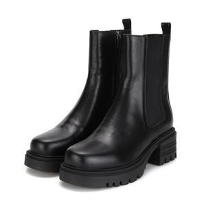 BABARA 소가죽 몰드창 여성첼시부츠 5.5cm_BBF856BK