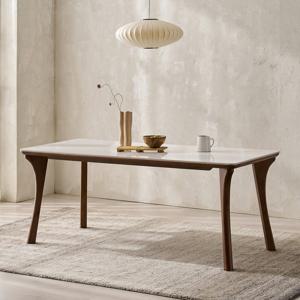 메사 알링턴 통세라믹 원목 6인용 식탁(의자 미포함)