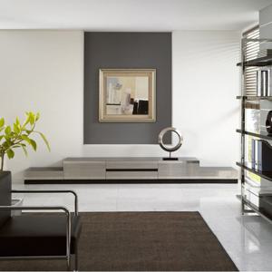 [소소데코]블랙메탈II 3300 거실장 세트 tv장식장 문갑 86인치