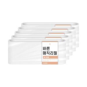 [바른]매직리필9L(220) 연속비닐 5개(매직캔호환)
