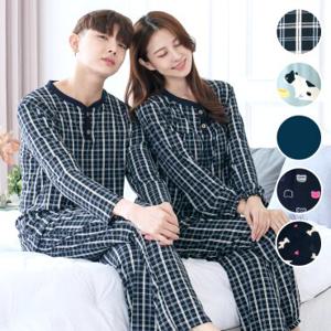 남여 긴팔잠옷 울트라스판 피치기모 파자마 홈웨어 16종