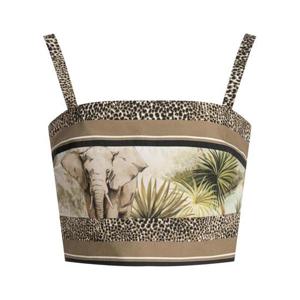 엘리 사브 민소매 티셔츠 TO181PS25PO013 FOULARD BROWN