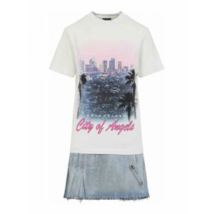 [BALENCIAGA] 라프리마 여성 숏 레이어드 미니 원피스 838726TSWB94200 라이트 Blue /8