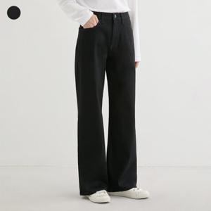 [게스][25FW] 여성 기모 와이드 BLK OP4DE105