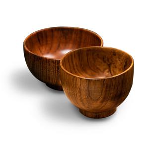 BUCK703 감성캠핑 우드 원목 식기 밥그릇 국그릇 2P세트