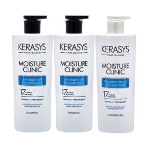 케라시스 모이스춰 클리닉 샴푸 750ml 2개 + 린스 750ml