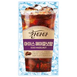 칸타타 아이스 헤이즐넛향 230ml 10팩 파우치커피