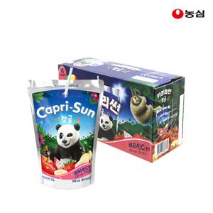 농심 카프리썬 정글 200ml x 10개 파우치형 과일맛 음료