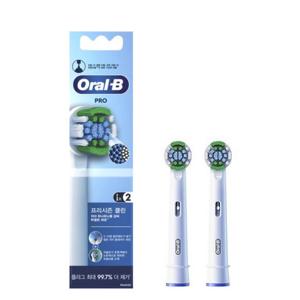 오랄비 프로 프리시즌 클린 화이트 전동칫솔 리필모2P
