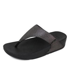 [핏플랍]핏플랍 루루 글리츠 캔버스 퓨터 쪼리 슬리퍼 블랙 HQ9-B06