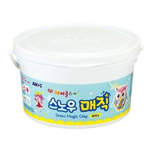 만들기재료 아모스 아이클레이 스노우매직 400g 클레이공예