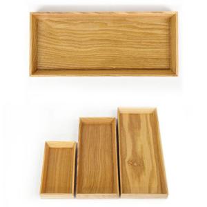 카페트레이 나무 컵받침 미니 쟁반 트레이 26.5x11cm 7호 원목