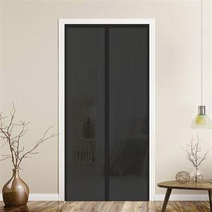 프리미엄 출입문용 자석 모기장 블랙 120 x 210cm