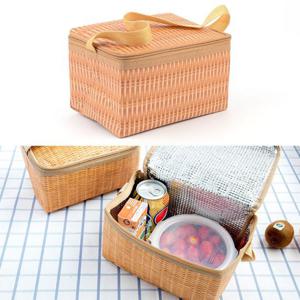 나무무늬 보냉 가방 파우치 아이스백  보온