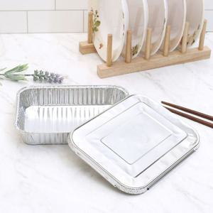 포장 호일용기 5개입 뚜껑세트 은박도시락