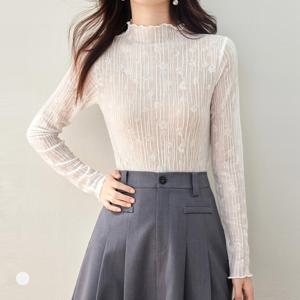 [클라셰]클라셰 레이스웨이브이너블라우스_B4M2264