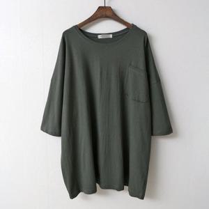 여성 빅사이즈 소프트포켓박스롱티 NOC505M305