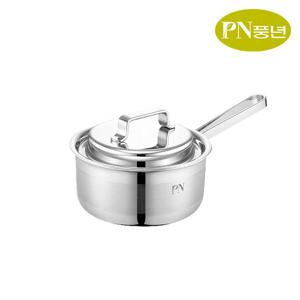 PN풍년 통3중 인덕션&가스 스텐 편수냄비 16cm/라메르 3PLY 라면