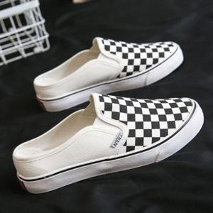 남자스니커즈 뮬 슬립온 체크단화