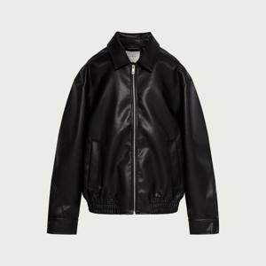 [행텐][행텐]남성 비건레더 블루종 자켓_100(10510-011-211-68)