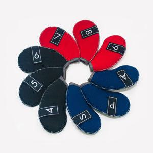 아이언카바 루체골프 네오플랜 컴팩트쿠션 아이언커버 9개1세트 컴팩트쿠션아이언커버