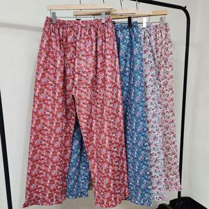 국산 면 여성 9부 간절기 홈웨어바지